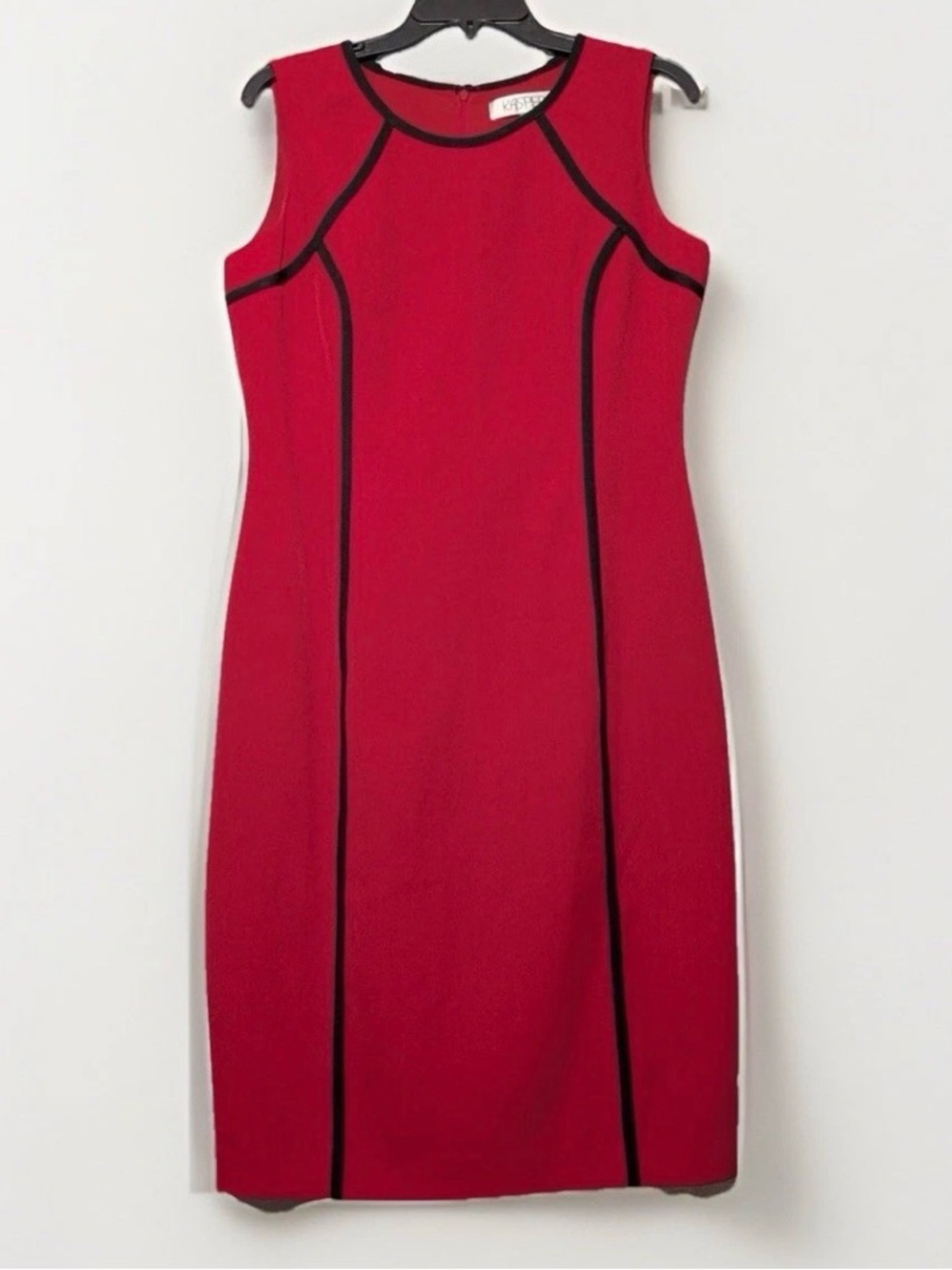 Kasper Red & Black Women’s Dress Elegant  Career Office Wedding Size 8